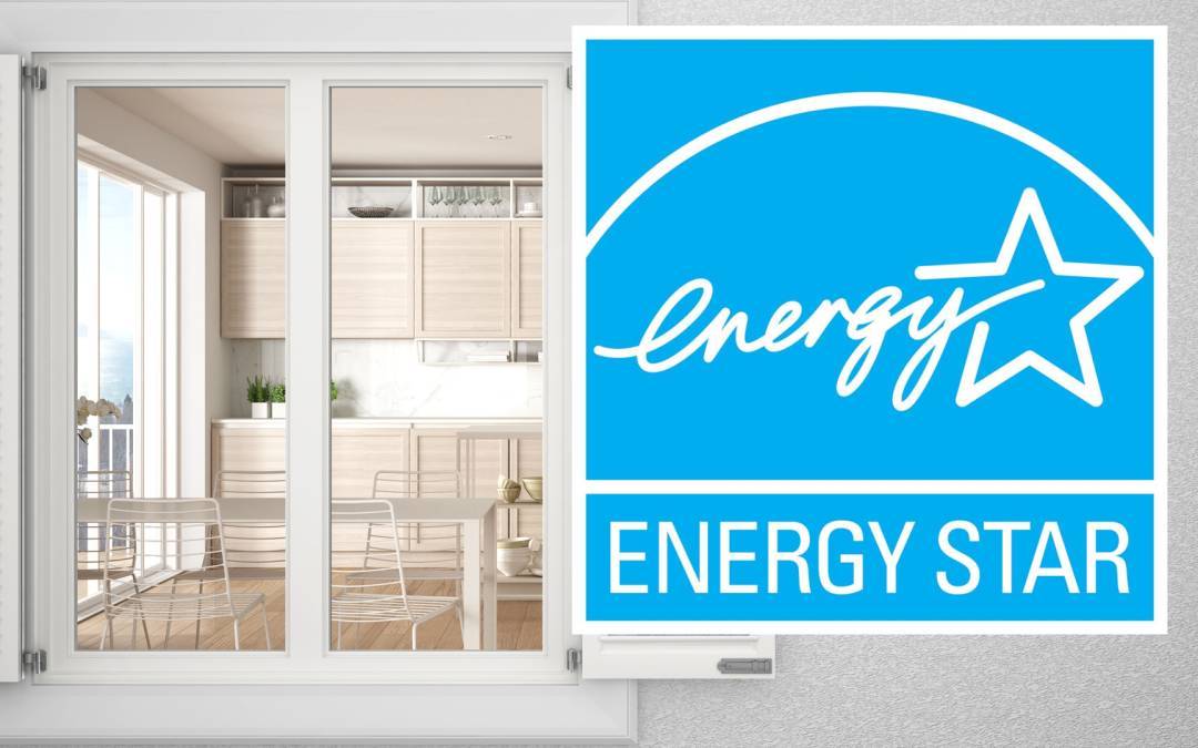 Energy Star label next to a window.