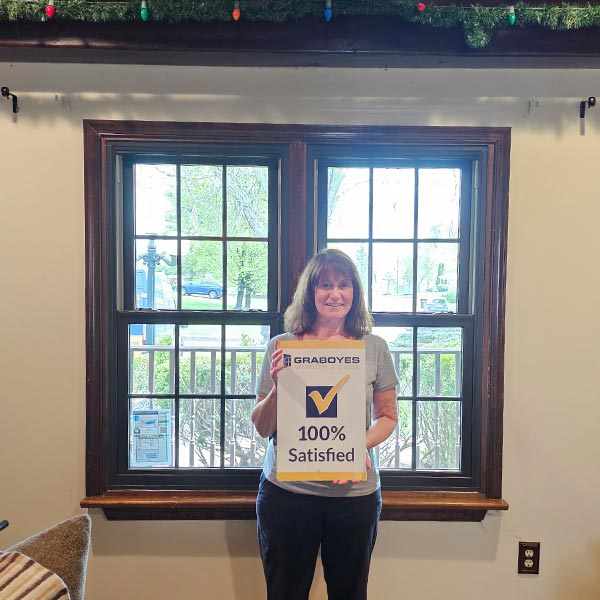 black double hung windws with colonial grids - 100-Percent-Satisfied