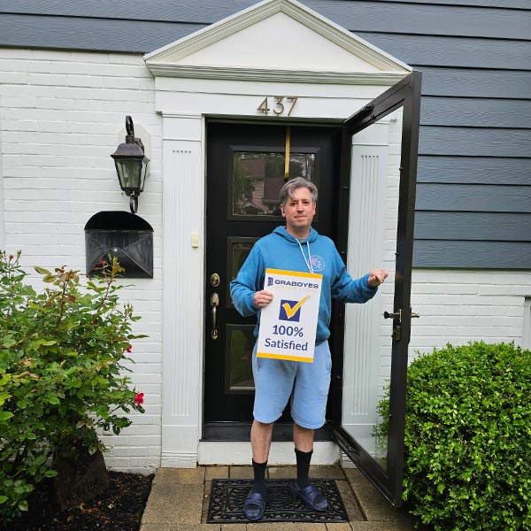 black storm door with black entry door in wayne pa - 100% Satisfied