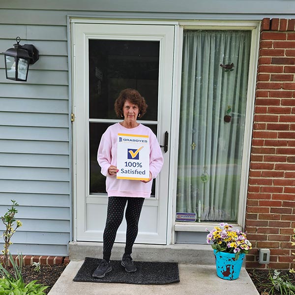 white storm door with large sidelite window in blue bell pa - 100% Satisfied