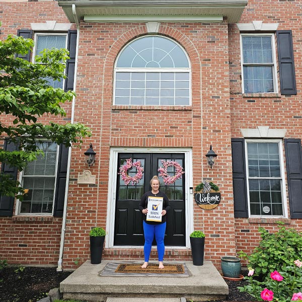white windows and black french entry door in horsham pa - 100% Satisfied