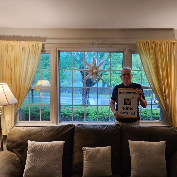 white windows with praire grids in lansdale pa - 100% Satisfied